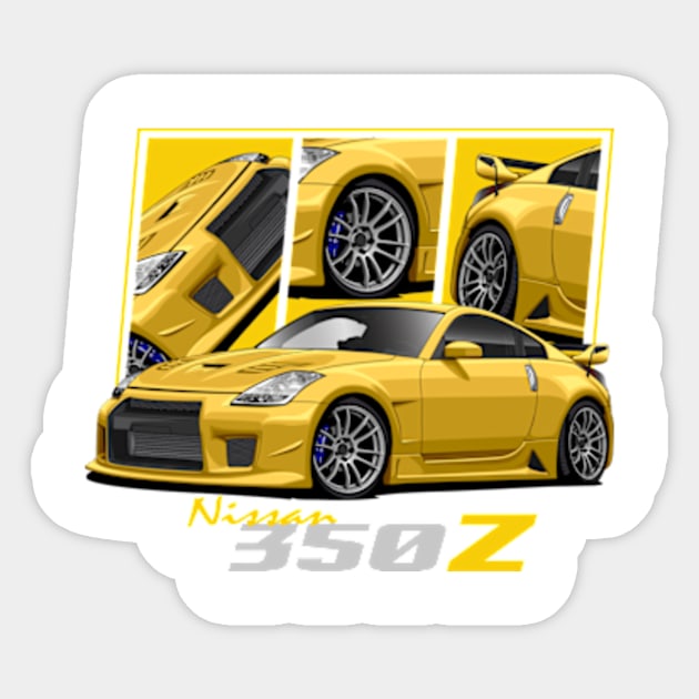 Nissan 350Z, JDM Car Sticker by T-JD